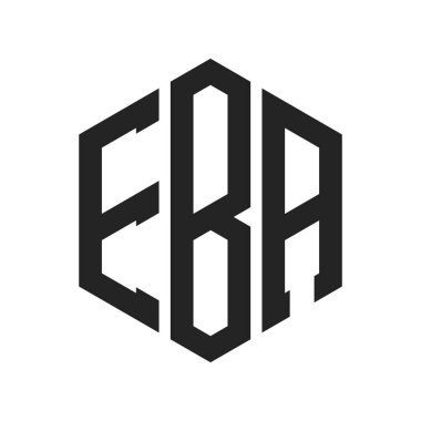 EBA Logo Tasarımı. Altıgen şekilli ilk Harf EBA Monogram Logosu