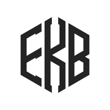EKB Logo Tasarımı. Altıgen şekil kullanan ilk Harf EKB Monogram Logosu
