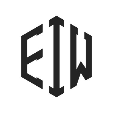 EIW Logo Tasarımı. Altıgen şekil kullanan ilk Harf EIW Monogram Logosu