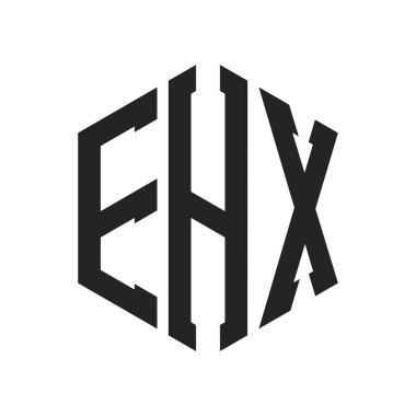 EHX Logo Tasarımı. Altıgen şekil kullanan ilk Harf EHX Monogram Logosu