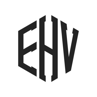 EHV Logo Tasarımı. Hexagon şekli kullanan ilk Harf EHV Monogram Logosu