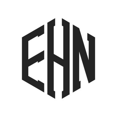 EHN Logo Tasarımı. Altıgen şekil kullanan ilk Harf EHN Monogram Logosu