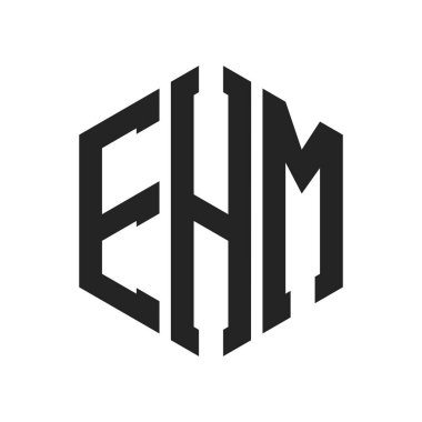 EHM Logo Tasarımı. Altıgen şekil kullanan ilk Harf EHM Monogram Logosu