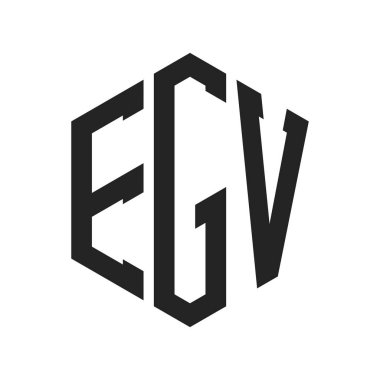 EGV Logo Tasarımı. Altıgen şekil kullanan ilk Harf EGV Monogram Logosu