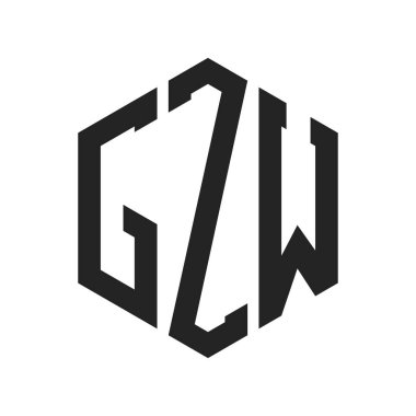 GZW Logo Tasarımı. Altıgen şekil kullanan ilk Harf GZW Monogram Logosu