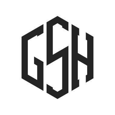 GSH Logo Tasarımı. Altıgen şekil kullanan ilk Harf GSH Monogram Logosu