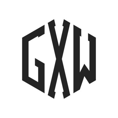 GXW Logo Tasarımı. Altıgen şekil kullanan ilk Harf GXW Monogram Logosu