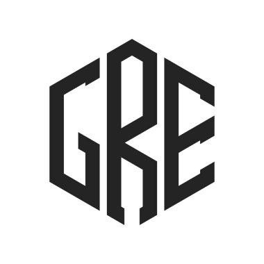 GRE Logo Tasarımı. Altıgen şekil kullanan ilk Harf GRE Monogram Logosu