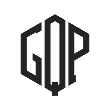 GQP Logo Tasarımı. Altıgen şekil kullanan ilk Harf GQP Monogram Logosu