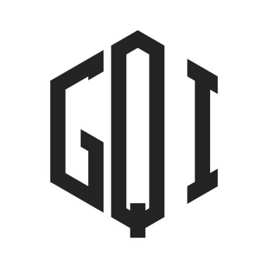 GQI Logo Tasarımı. Altıgen şekil kullanan ilk Harf GQI Monogram Logosu