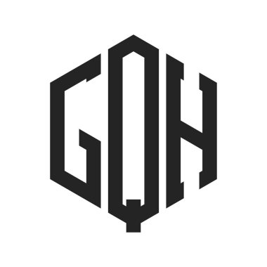 GQH Logo Tasarımı. Altıgen şekil kullanan ilk Harf GQH Monogram Logosu