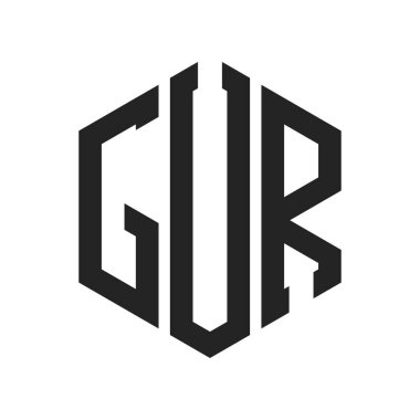 GUR Logo Tasarımı. Altıgen şekil kullanan ilk Harf GUR Monogram Logosu