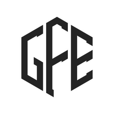 GFE Logo Tasarımı. Altıgen şekil kullanan ilk Harf GFE Monogram Logosu