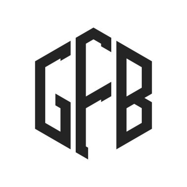 GFB Logo Tasarımı. Altıgen şekil kullanan ilk Harf GFB Monogram Logosu