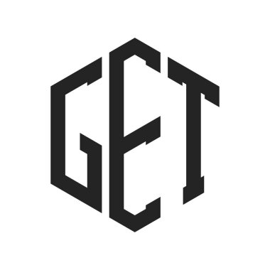 Logo Tasarımı al. İlk Harf Altıgen Şeklini kullanarak Monogram Al