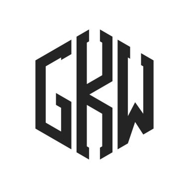 GKW Logo Tasarımı. Altıgen şekil kullanan ilk Harf GKW Monogram Logosu