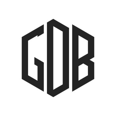 GDB Logo Tasarımı. Altıgen şekil kullanan ilk Harf GDB Monogram Logosu