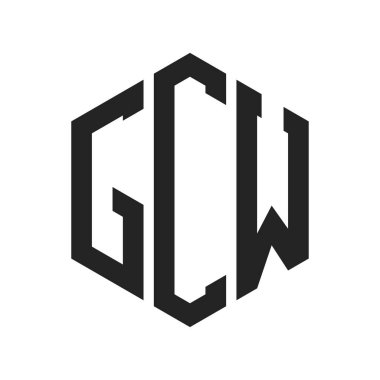 GCW Logo Tasarımı. Altıgen şekil kullanan ilk Harf GCW Monogram Logosu