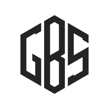 GBS Logo Tasarımı. Altıgen şekilli ilk Harf GBS Monogram Logosu