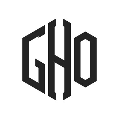 GHO Logo Tasarımı. Altıgen şekilli ilk Harf GHO Monogram Logosu