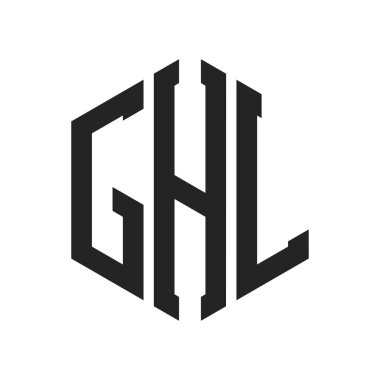 GHL Logo Tasarımı. Altıgen şekilli ilk Harf GHL Monogram Logosu