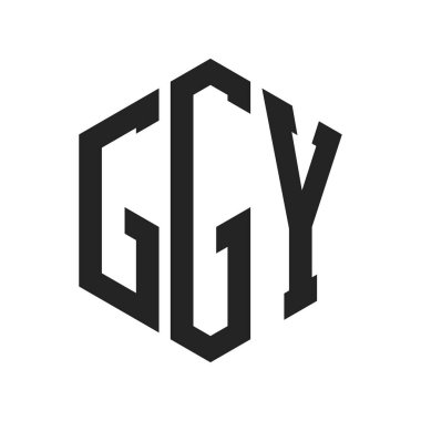 GGY Logo Tasarımı. İlk Harf GGY Monogram Logosu Hexagon şekli ile
