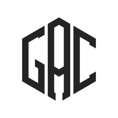 GAC Logo Design. Initial Letter GAC Monogram Logo using Hexagon shape clipart