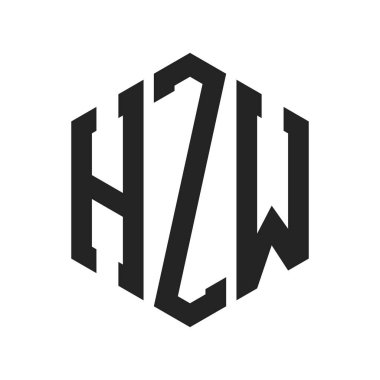 HZW Logo Tasarımı. Altıgen şekil kullanan ilk Harf HZW Monogram Logosu