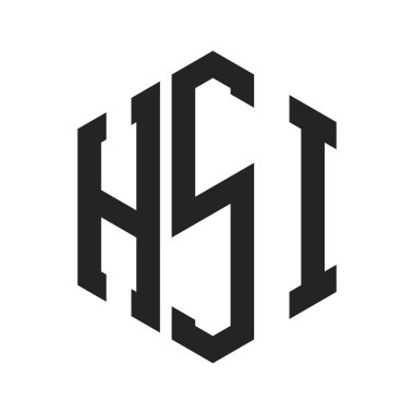 HSI Logo Tasarımı. Altıgen şekil kullanan ilk Harf HSI Monogram Logosu