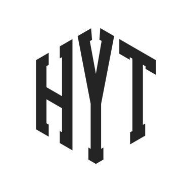 HYT Logo Tasarımı. İlk Harf HYT Monogram Logosu Hexagon şekli ile