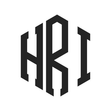 HRI Logo Tasarımı. Altıgen şekil kullanan ilk Harf HRI Monogram Logosu