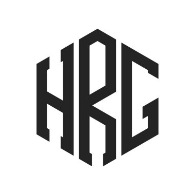 HRG Logo Tasarımı. İlk Harf HRG Monogram Logosu Hexagon şekli ile