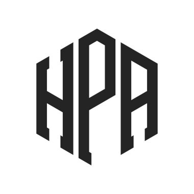 HPA Logo Tasarımı. Altıgen şekilli Harf HPA Monogram Logosu