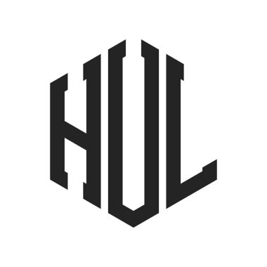 HUL Logo Tasarımı. Altıgen şekil kullanan ilk Harf HUL Monogram Logosu