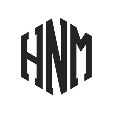 HNM Logo Tasarımı. Altıgen şekil kullanan ilk Harf HNM Monogram Logosu