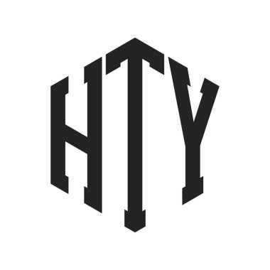 HTY Logo Tasarımı. Altıgen şekilli ilk Harf HTY Monogram Logosu