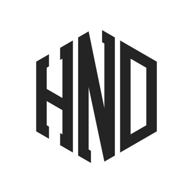 HND Logo Tasarımı. Altıgen şekil kullanan ilk Harf HND Monogram Logosu