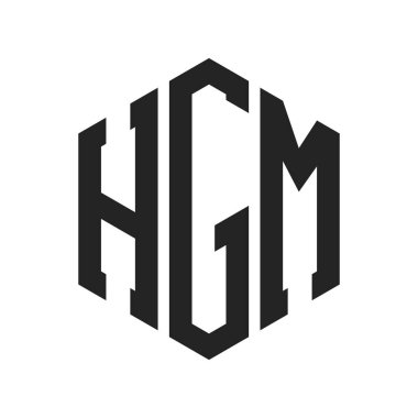 HGM Logo Tasarımı. Altıgen şekilli Harf HGM Monogram Logosu