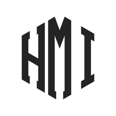 HMI Logo Tasarımı. Altıgen şekil kullanan ilk Harf HMI Monogram Logosu