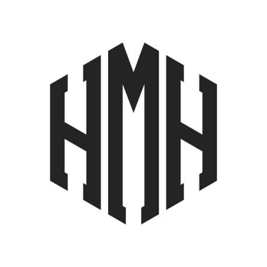 HMH Logo Tasarımı. Altıgen şekil kullanan ilk Harf HMH Monogram Logosu