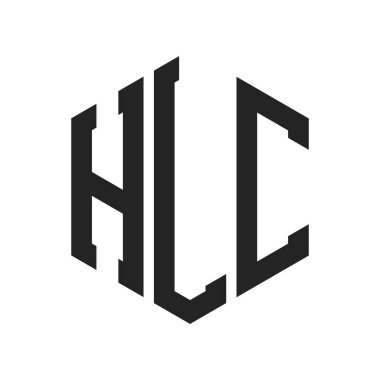 HLC Logo Tasarımı. Altıgen şekilli Harf HLC Monogram Logosu