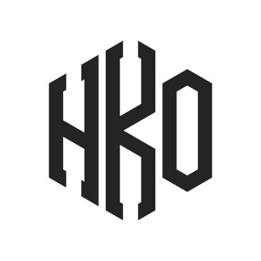 HKO Logo Tasarımı. Altıgen şekilli Harf HKO Monogram Logosu