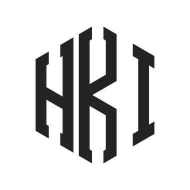 HKI Logo Tasarımı. Altıgen şekilli Harf HKI Monogram Logosu