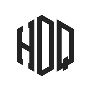Karargah Logo Tasarımı. Altıgen şekilli Harf HDQ Monogram Logosu