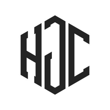 HJC Logo Tasarımı. Altıgen şekilli Harf HJC Monogram Logosu