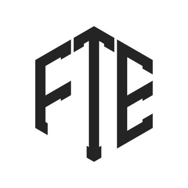 FTE Logo Tasarımı. Altıgen şekil kullanan ilk Harf FTE Monogram Logosu