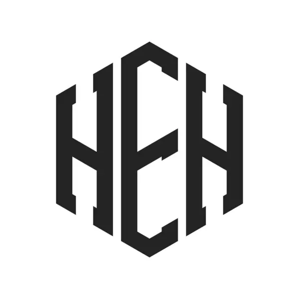 stock vector HEH Logo Design. Initial Letter HEH Monogram Logo using Hexagon shape