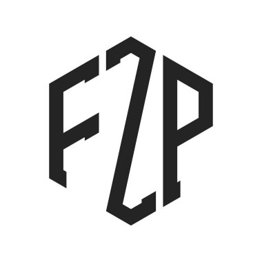 FZP Logo Tasarımı. Altıgen şekil kullanan ilk Harf FZP Monogram Logosu