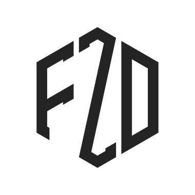 FZD Logo Tasarımı. Altıgen şekil kullanan ilk Harf FZD Monogram Logosu