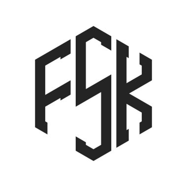 FSK Logo Tasarımı. Altıgen şekil kullanan ilk Harf FSK Monogram Logosu